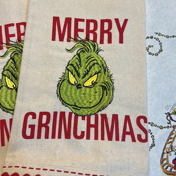 The grinch Tea towels kitchen and potholder - Picture 2 of 6